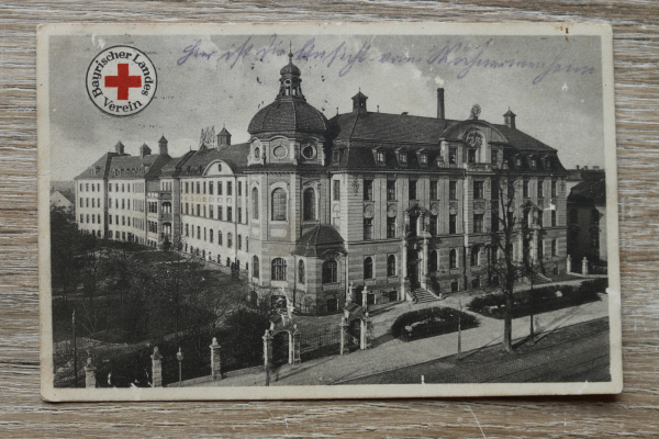 AK München / 1928 / Rotes Kreuz / Nymphenburgerstr. 163 / Gebäude